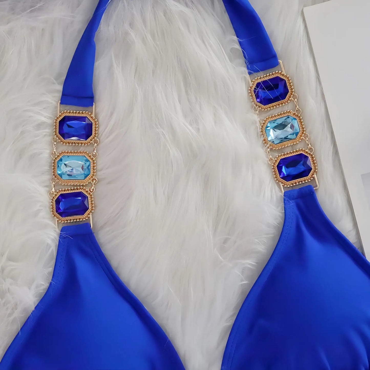 Sexy Rhinestone Bikini Set Women 2025 Luxury Pink Crystal Diamond Push Up Bandage Thong Swimsuit Beach Bathing Suit Swimwear