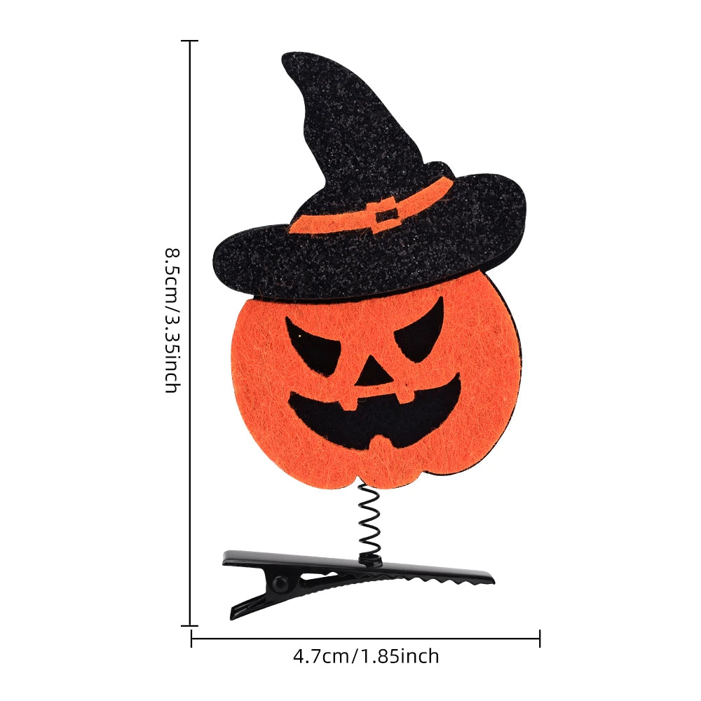 Halloween Girl Hair Clips Set  Ghost Witch Hat Pumpkin Barret  Accessories For Child Hairclip Cosplay Parties Hair Accessories