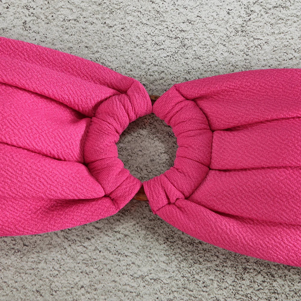 Micro Bikini Push Up Women Swimsuits 2024 Sexy Female Swimwear Brazilian Bikini Set Thong Biquini Swim Suits Solid Beachwear