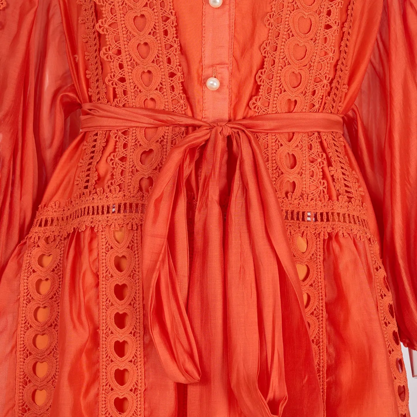 Elegant Embroidery Long Dress 2 Piece Set Women Summer Autumn Hollow Out Crochet Shirts Elastic Waist Long Maxi Skirt Suits