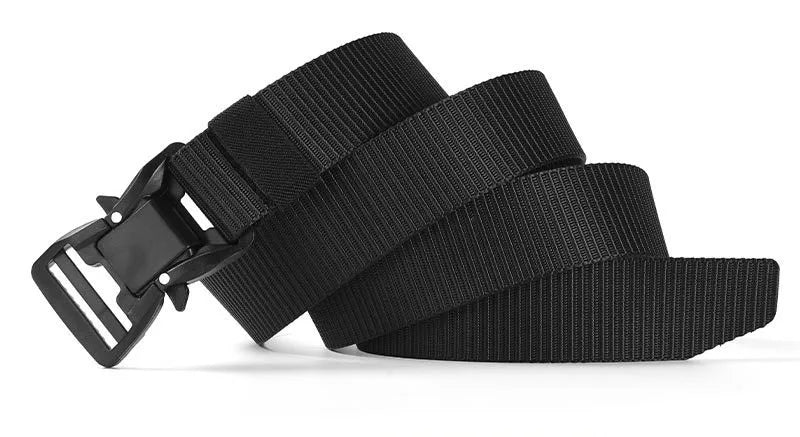 Plus Large LONG Size 125 140 160 180cm Men's Belt Canvas Multi-functional Tactical Quick Release Magnetic Alloy Buckle Belts