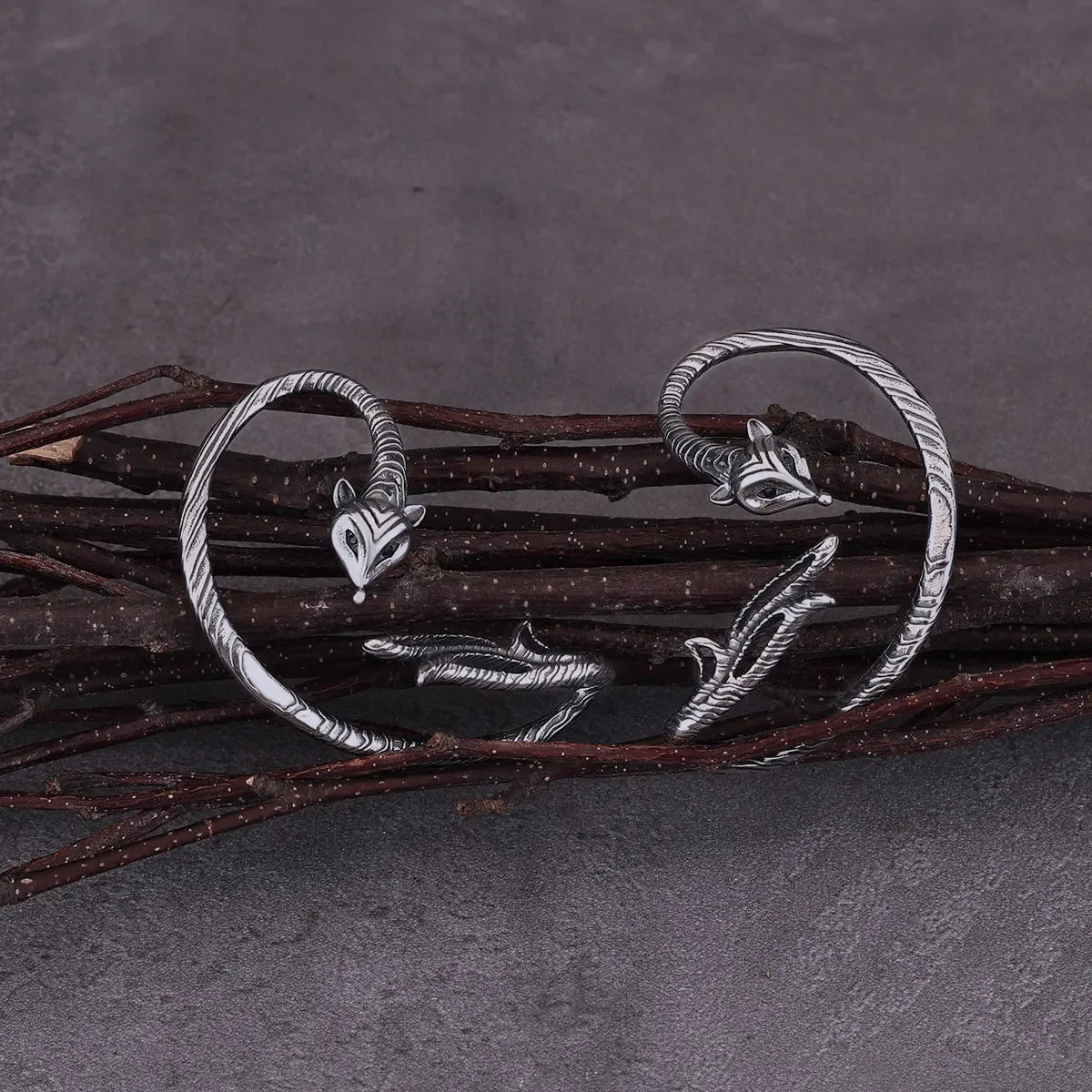 Fashion Fox Stainless Steel Figure Clip Earrings Women Wedding Masquerade Elf Ear Accessories Girls Personality Punk Earring
