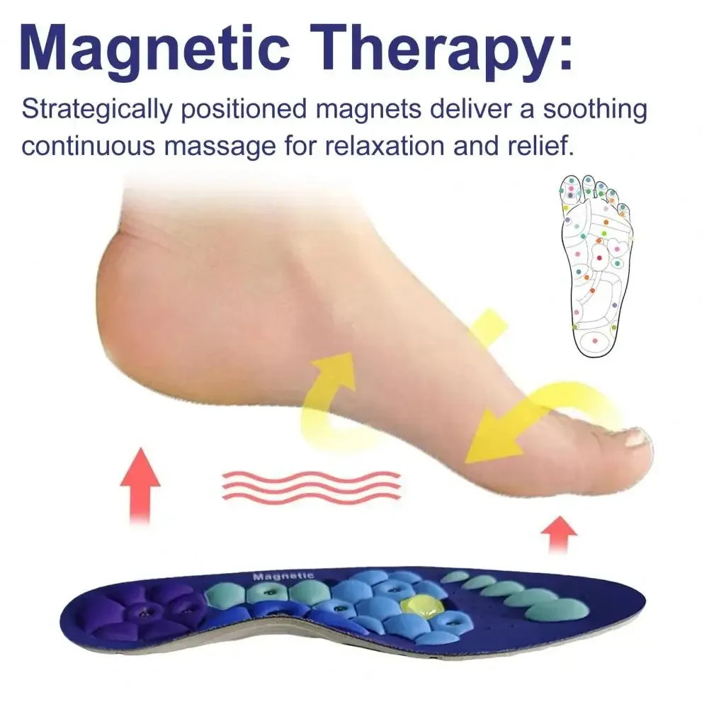 Magnetic Comfortable Acupoint Massage Insoles for Men Women EVA Foot Massage Sports Arch Support Insoles Orthopedic Shoe Inserts