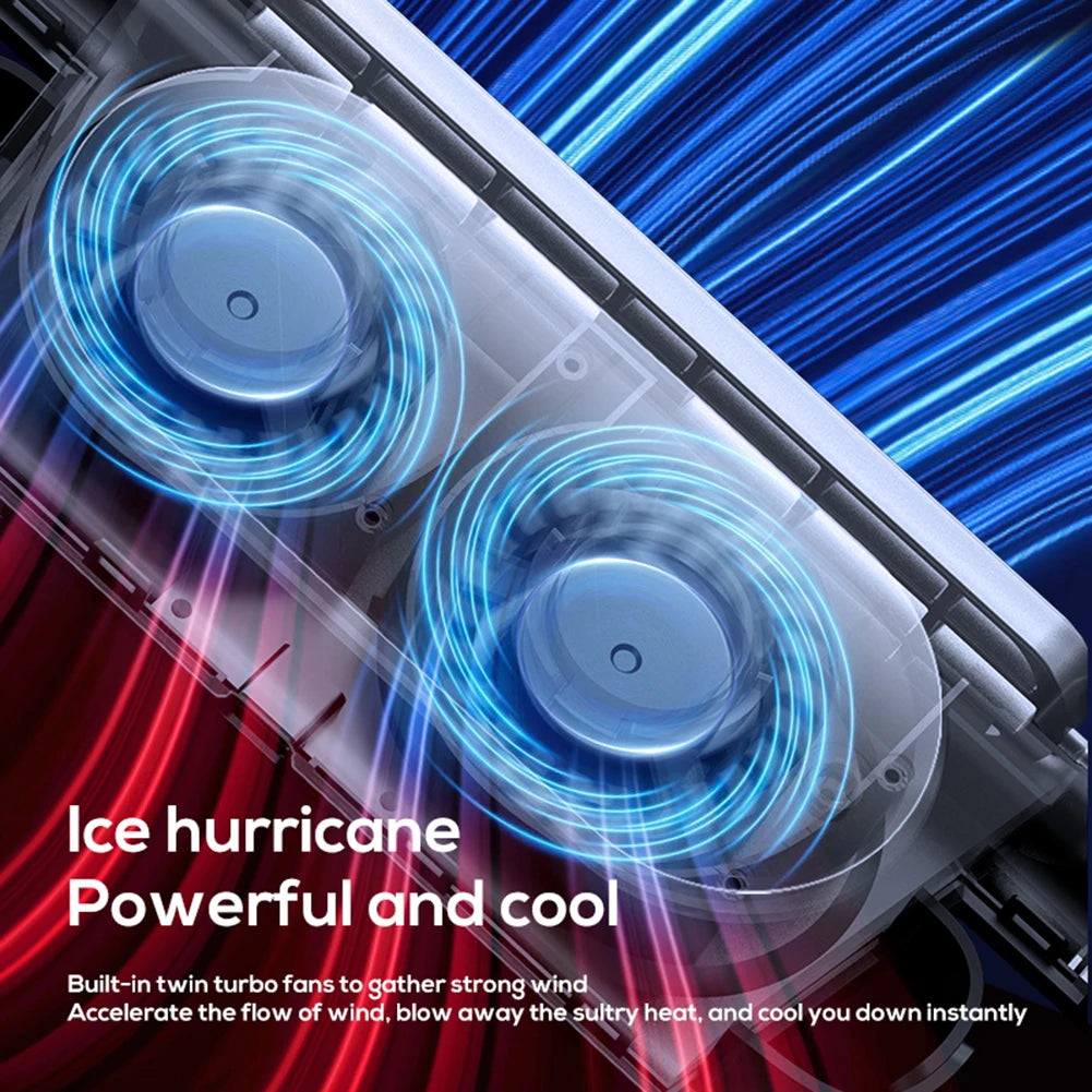 Car Backseat Cooling Fan Electric Auto Backseat Car Fan 3 Speeds Adjustable Wind Speeds Cooling Tool for Mini Cars RVs Sedans