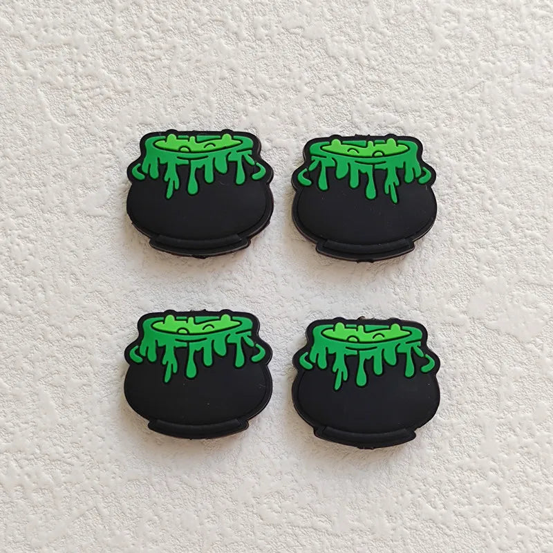 20pcs Halloween 3D Silicone Beads Stereo Ghost Shape For Jewelry Making DIY Pen KeyChain Necklace Accessories Silicone Beads