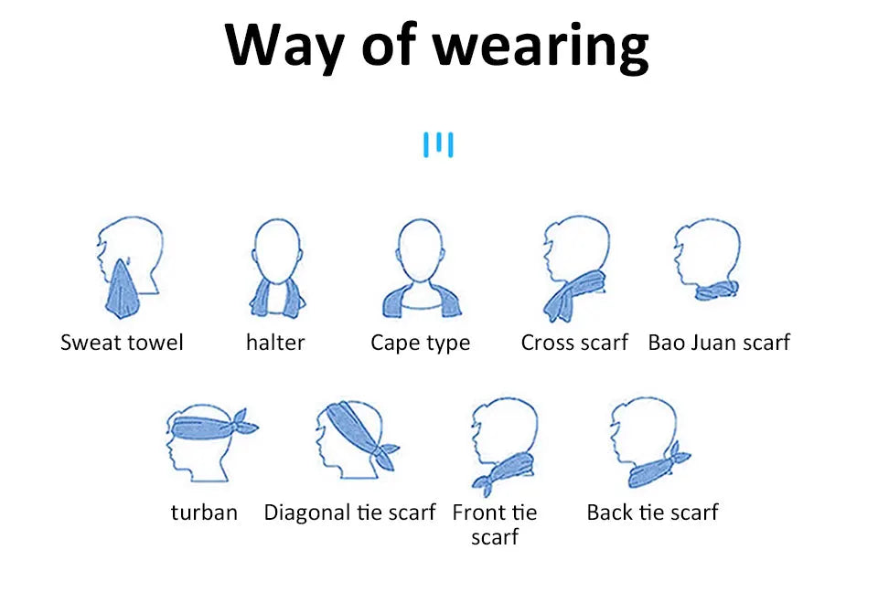 Portable Sport Towel with Mini Silicon Gel Set Cold Towel Breathable Fitness Sport Gym Running Outdoor Quick Dry Cooling Towel