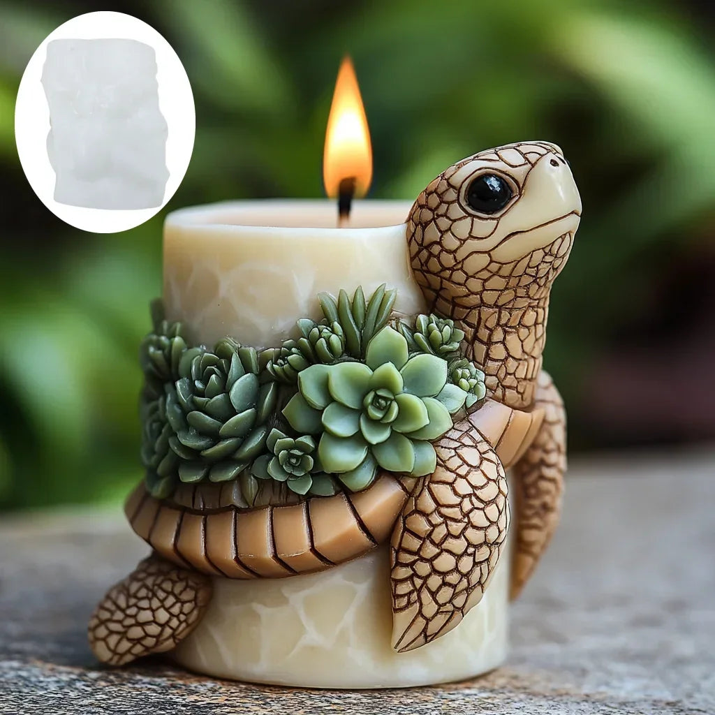 DIY elk relief cylindrical candle silicone mold sika deer flower relief resin mould Forest sika deer gypsum molds Christmas gift