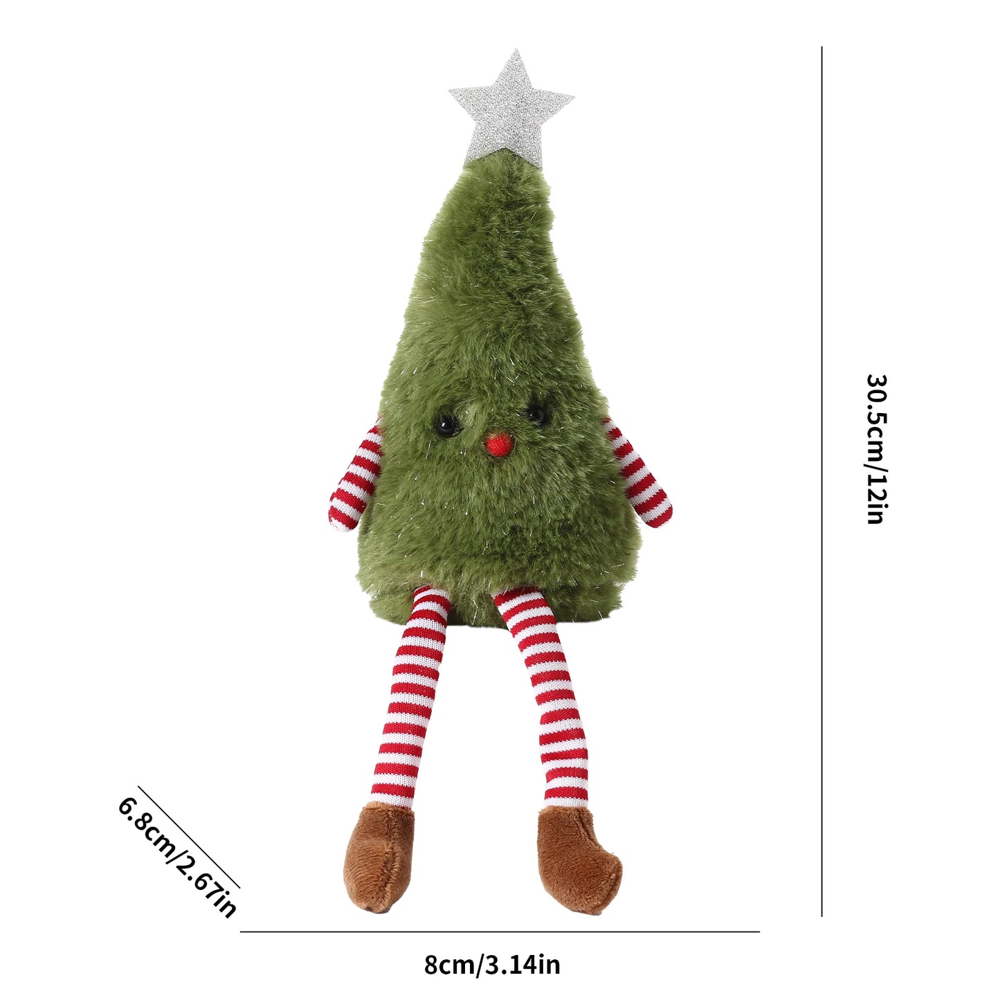 Christmas Decoration mini Christmas Tree Doll Christmas Gift Hotel Mall Window Decoration Christmas Plush Ornaments for XMAS