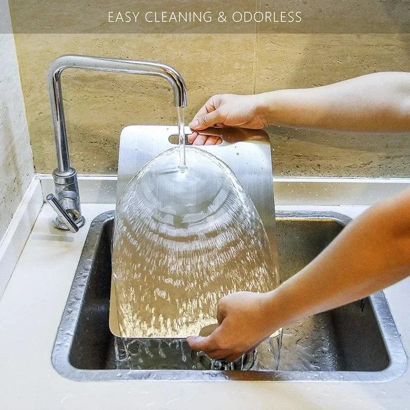 304 Stainless Steel Cutting Board Home Kitchen Rectangular Board Sterile Mildew Proof Fruit Vegetable Meat Chopping Board