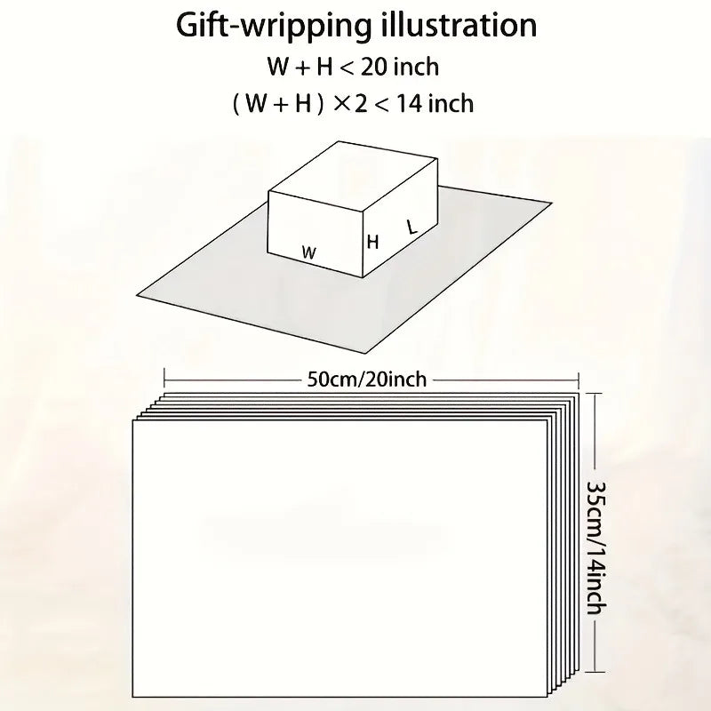 10/50pcs Santa Claus and Christmas gift patterns, Santa Claus, Christmas gifts,  handmade packaging paper, holiday decoration