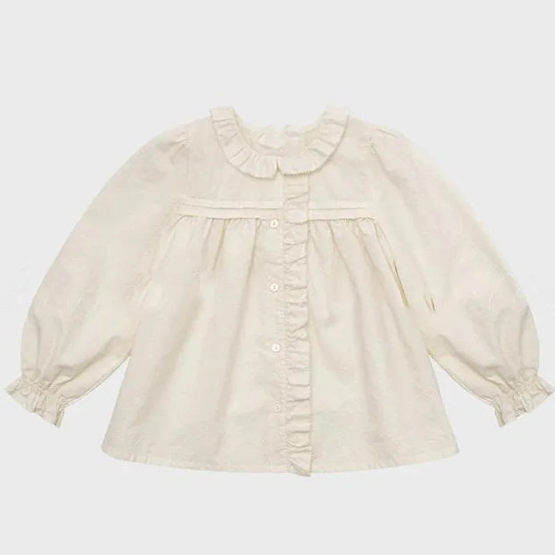 2025 Lou Autumn Girls Blouse and Skirts Set Vintage Kids Sweaters Knitted Cardigan Casual Pant Winter Warm Outwear Coats Suit