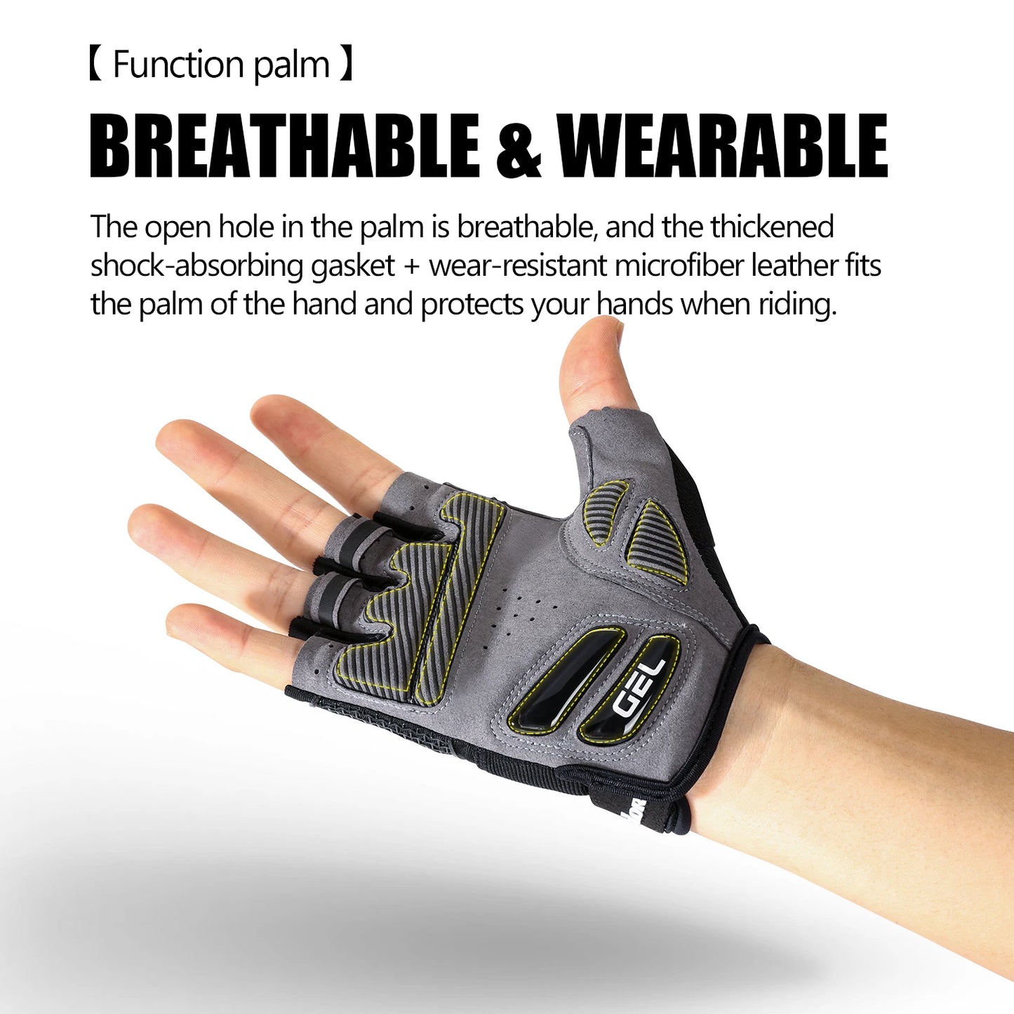 Half Finger Cycling Gloves Summer Bicycle Gloves Shock-absorption Breathable Mountain Bike MTB Gloves Cycling Accessories