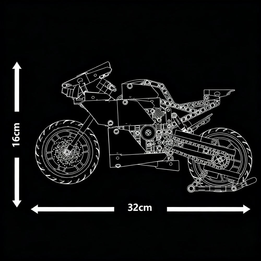 Panigale V4 R Motorbike Building Blocks Kit Superbike Model Toy for Boys Adults Christmas Gift Home Decoration