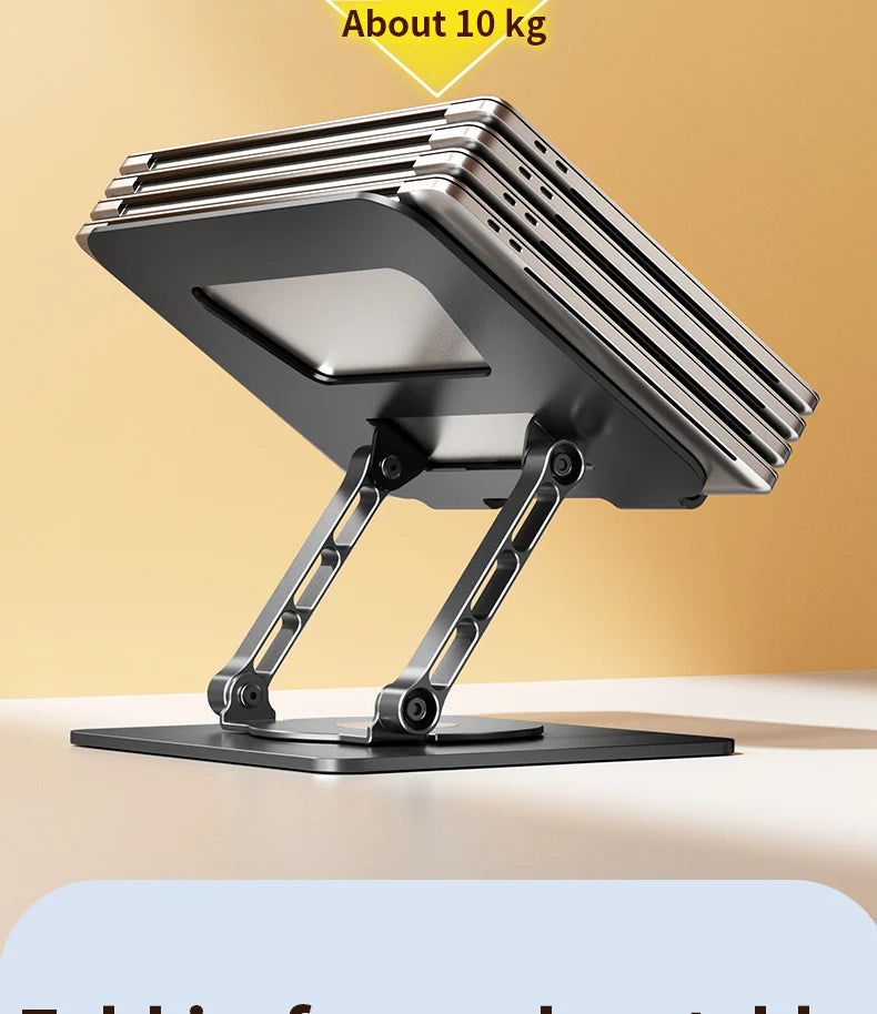 LS652 Laptop Stand Aluminium Alloy Foldable Tablet Rotale Stand Macbook Laptop Portable Fold Holder Cooling Bracket Support