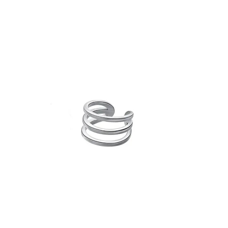 TrustDavis 1 Pcs 925 Sterling Silver European and American Clip on Earrings For Women Without Piercing Earrings Jewelry DA250