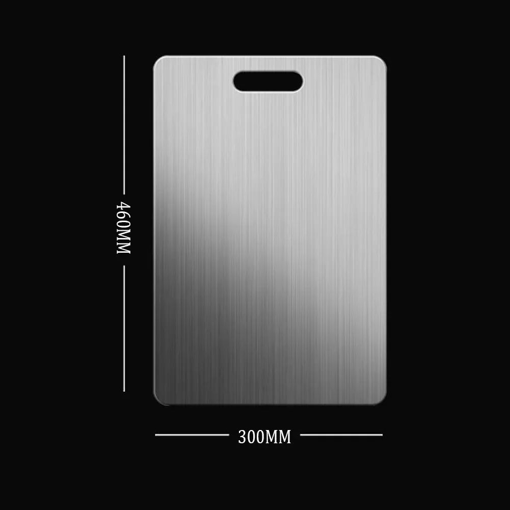 304 Stainless Steel Cutting Board Home Kitchen Rectangular Board Sterile Mildew Proof Fruit Vegetable Meat Chopping Board