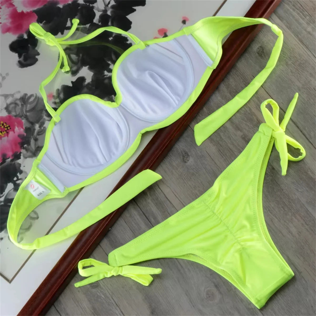 Bikini Ruching Bum Bikinis Set Pad Push Up Bikini S to XXL Swimwear Women Bandage Swimsuit Bathing Suit Swimming Suit For Women