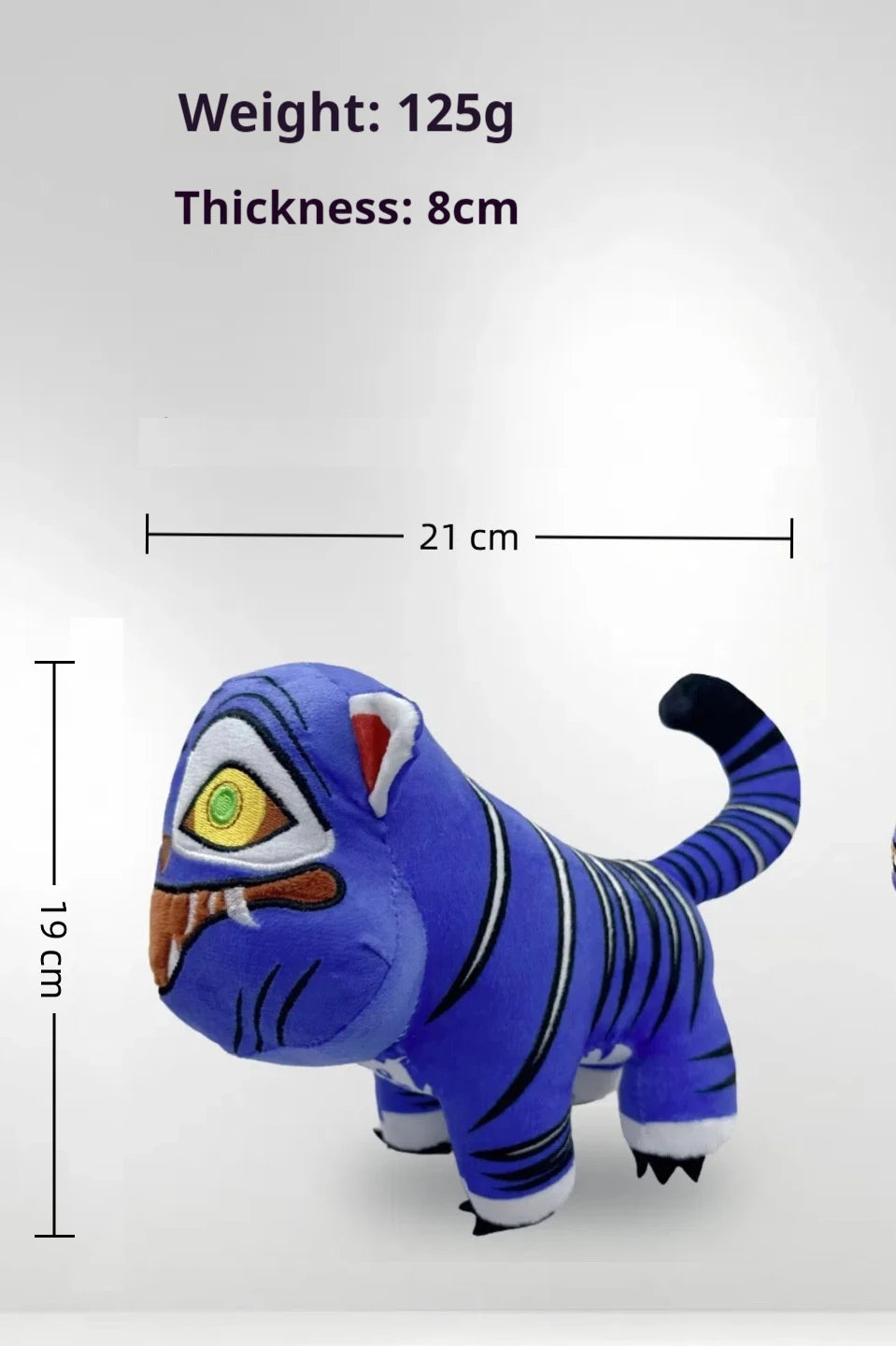 25cm Cute Kpop Demon Hunters Plush Doll Celebrity Fans Blue Tiger Doll Tv Themed Plush Toys Sofa Car Decoration Christmas Gift