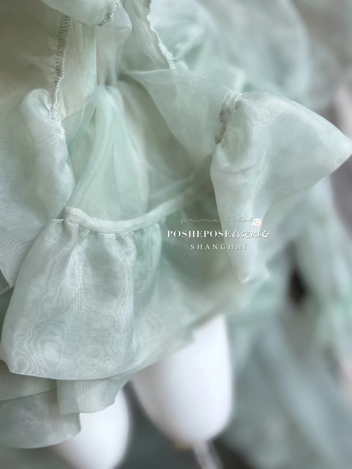 High Street Women's Mint Green Strapless Bowknot Sweet Fairy Organza Dress 2024 New Elegant Big Bow Trailing Party Wedding Dress