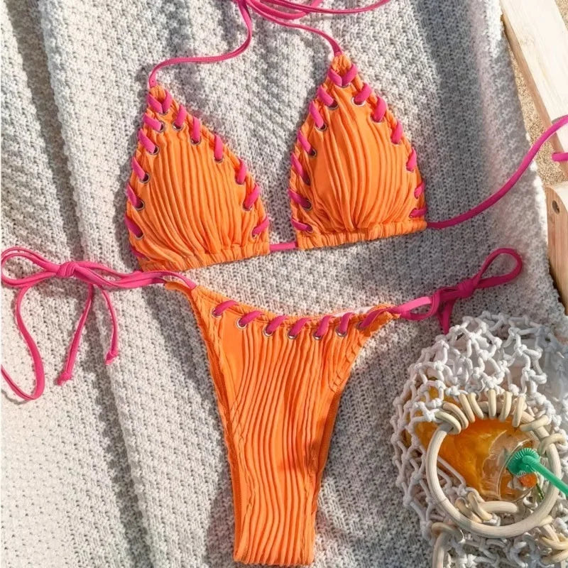 New Sexy Bikinis 2025 Swimsuits Women's Swimwear Push Up Female Beach Swim Wear Bathing Suits Brazilian Bikini Set Pool Bather