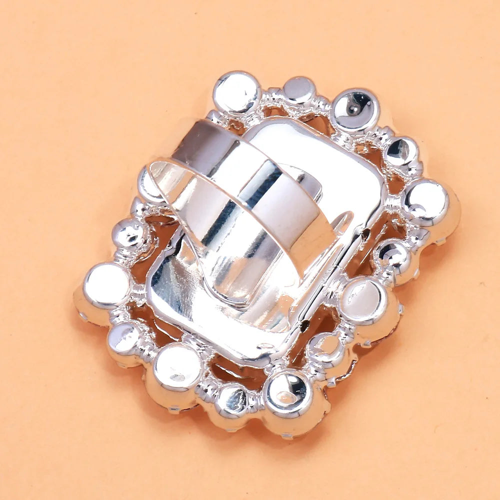 2025 Exaggerate Oversize Transparent Square Crystal Ring for Women Fashion Party Rhinestone Cocktail Ring Open Hand Jewelry