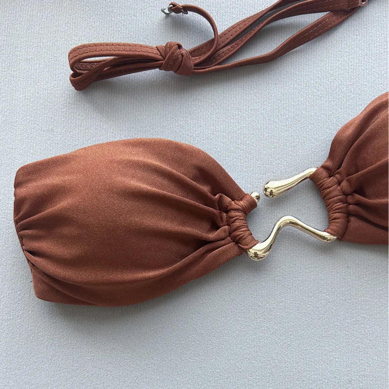 Summer Sexy Bikinis Swimsuits Women Swimwear Push Up Female Beach Swim Wear Bathing Suits Brazilian Bikini Set Pool Bather 2025