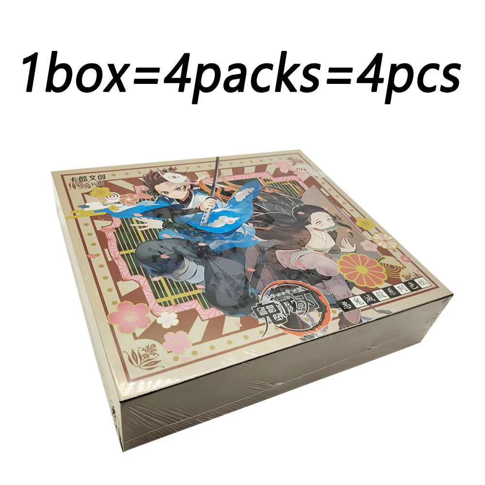 Demon Slayer Collection Card Black and White Tone Creative Line Draft Color Paper Card Encouraging Child's Christmas Gift Toys