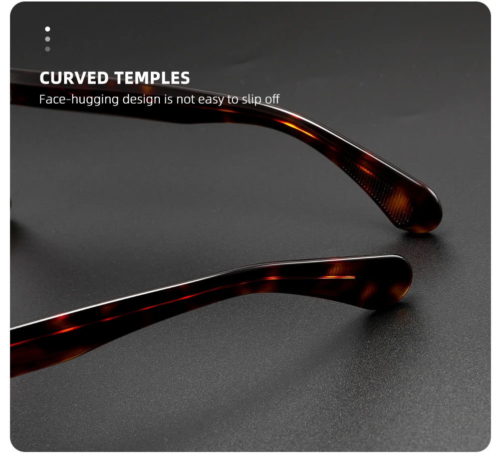 Classic Thick eyeglasses male acetate frame Clear Lens Glasses for Women Men Sunglasses UV Protection Hand-Crafted Eyewear Frame