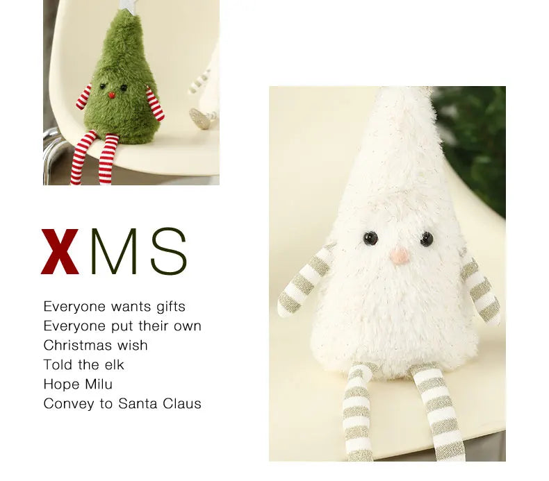 Christmas Decoration mini Christmas Tree Doll Christmas Gift Hotel Mall Window Decoration Christmas Plush Ornaments for XMAS