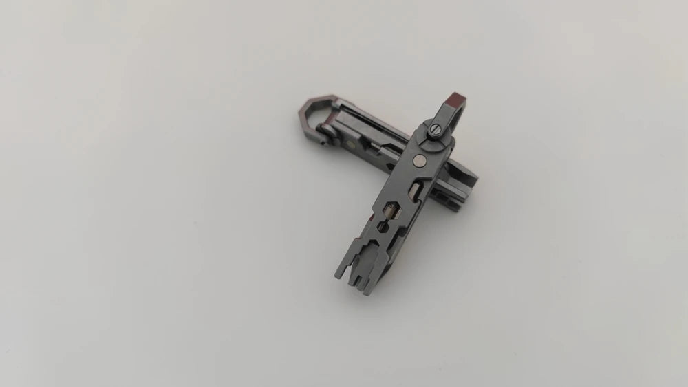 EDC TItanium Alloy with Titanium Key Ring Pry Bar Screwdriver Bottle Opener Handle Multi-tool profession Portable Outdoor Tools
