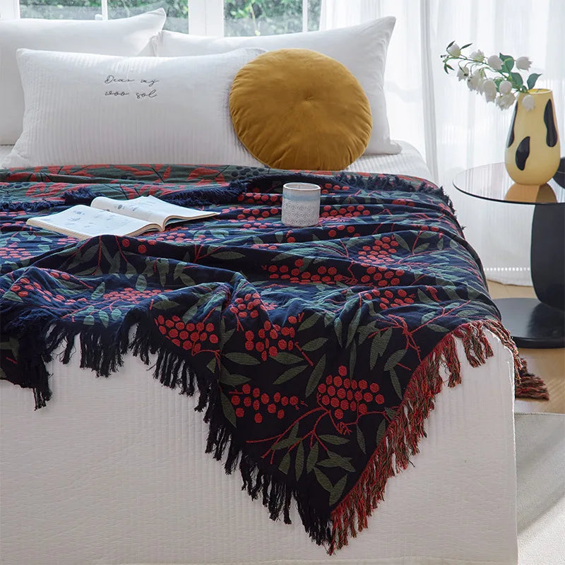 New Cotton Blanket And Bedspreads Multilayer Gauze Sofa Towel Summer Cooling Quilt Nap Air Conditioning Blanket Household Sheet