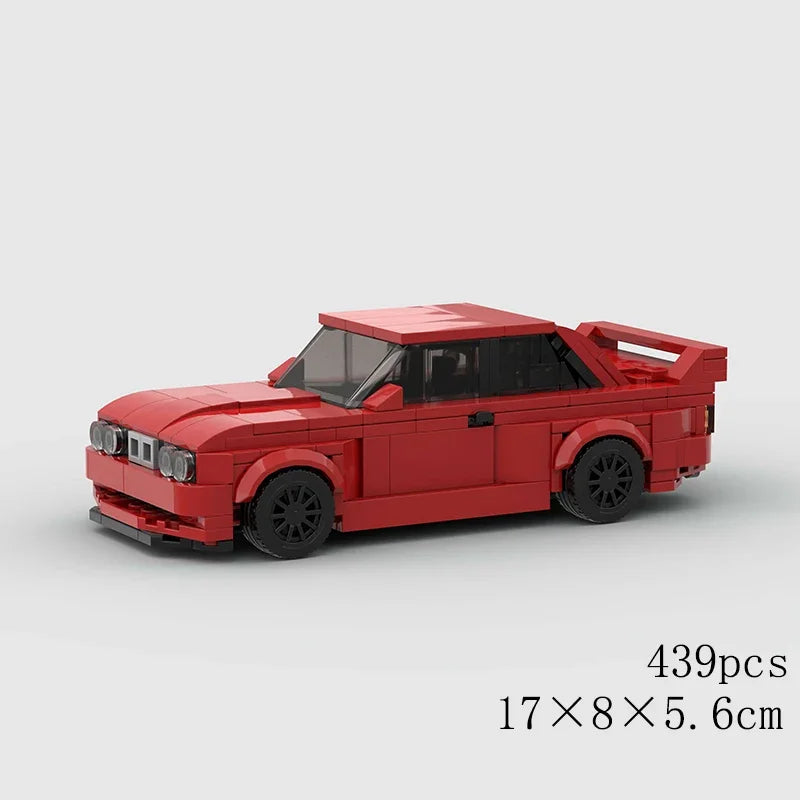 MOC Car Speed R34 488 Pickup R32 Racing Vehicle Model Building Block Super Race brick Christmas Gift City Technical rally sport