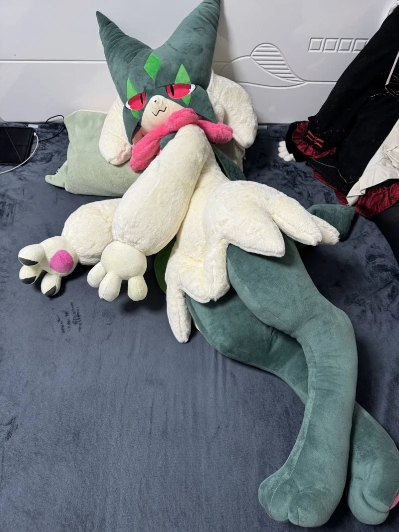 170cm Pokemon Crystal Velvet Version Meowscarada Plush Doll Throw Pillow Room Ded Decor Anime Peripheral Birthday Christmas Gift