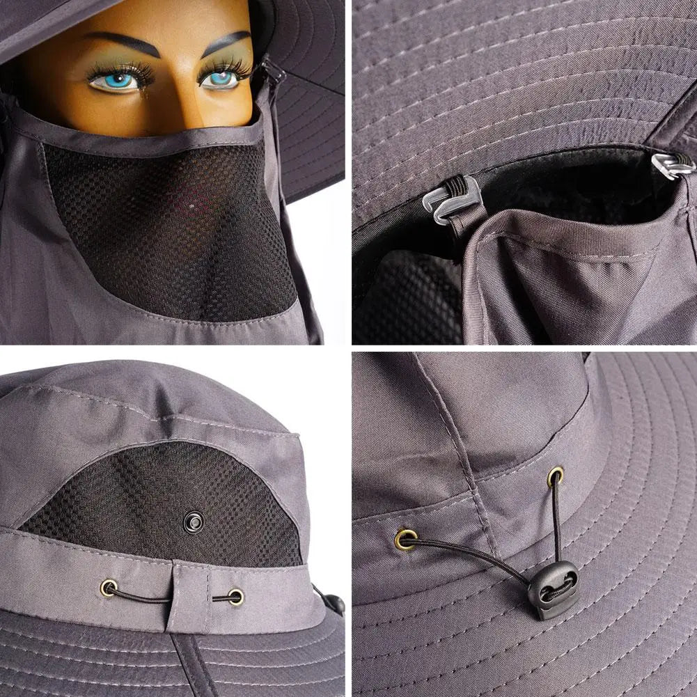 Bucket Hats Sun Hat Sun Protection Spring Summer Waterproof Boonie Hat for Men Fishing Hiking Garden Safari Beach