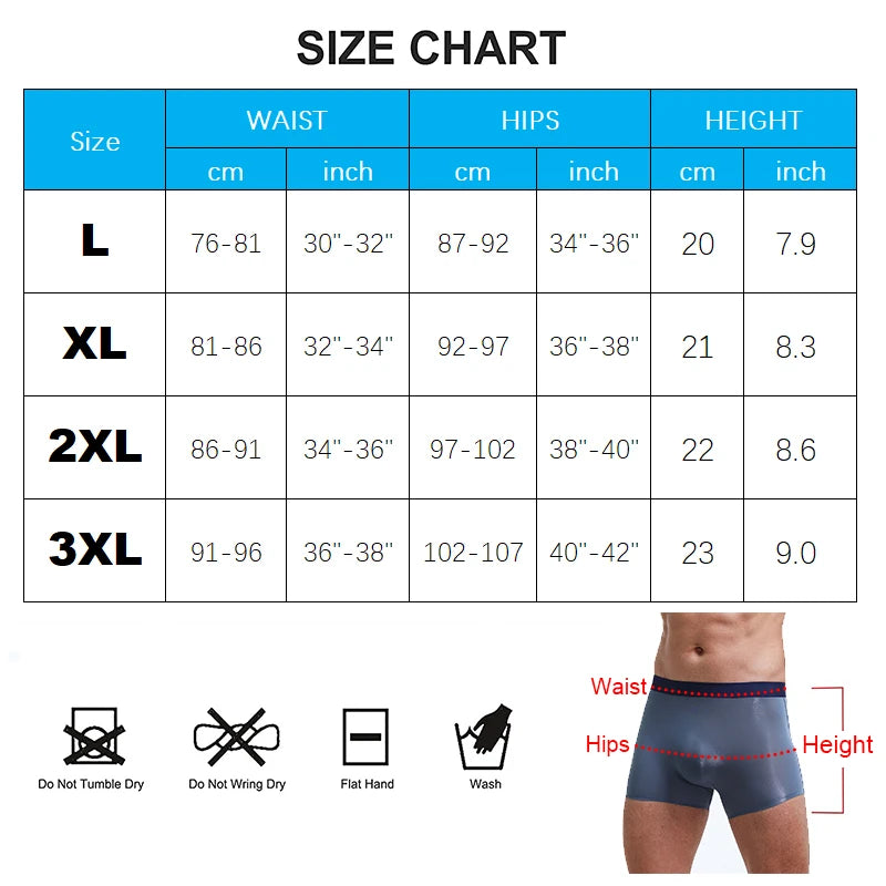 Mens Total Support Pouch Boxers Briefs Light Weight Silky Cooling Moisture Wicking Underwear Soft Elastic Waistband Underpants