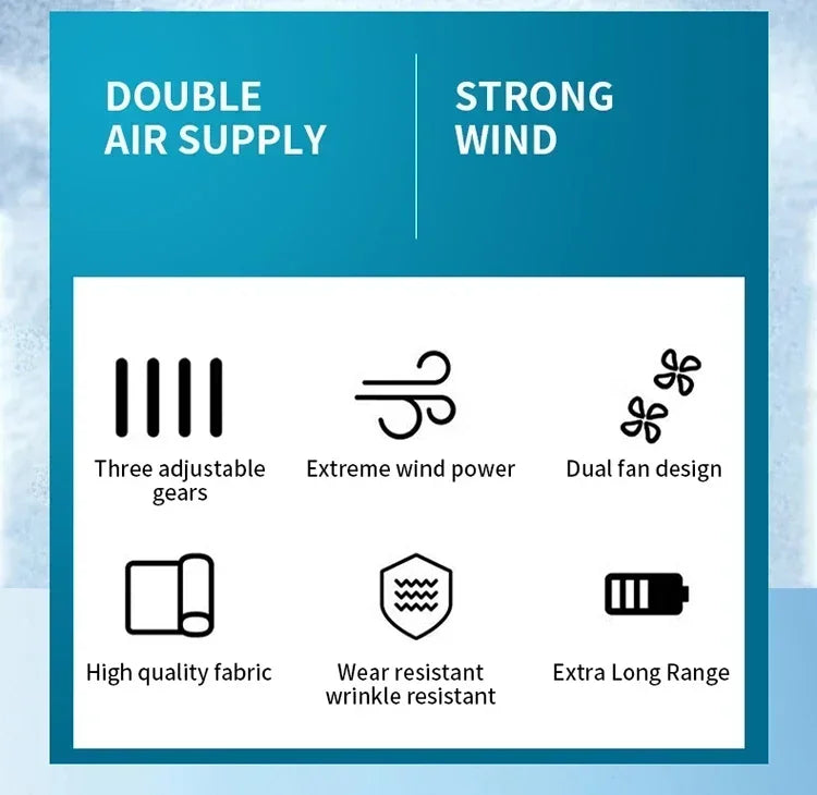 Ice Vest Men's Usb Refrigeration 9 Leaf Fan Jacket Air Conditioner Clothes High Temperature Work Hiking Cooling Fishing Vest New