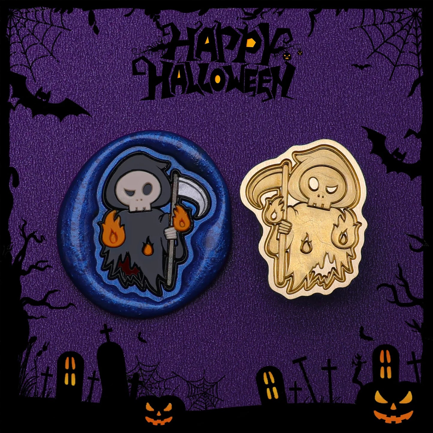 Wax Seal Stamp Halloween A Copper Head For Christmas Gift DIY Scrapbooking & Stamping Cards Envelopes Card Making Supplies