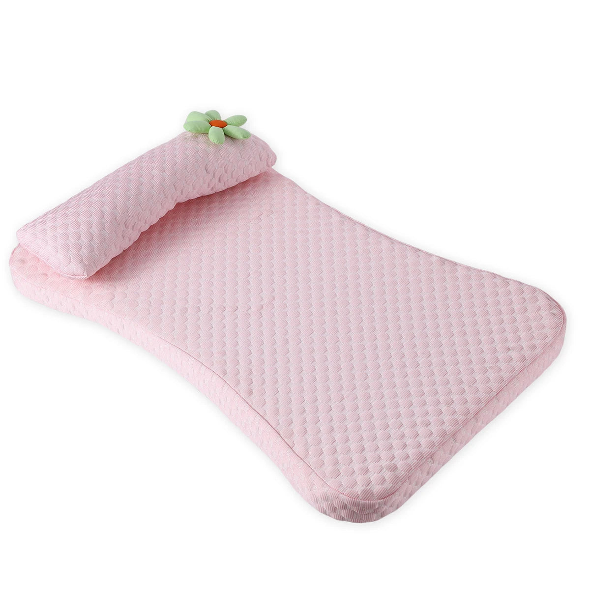 Summer Cooling Dog Bed for Large Dog Cushion Ice Silk Fabric Cat Bed Flower Pet Pillow Detachable Dog Mattress Pink Cute Pet Bed