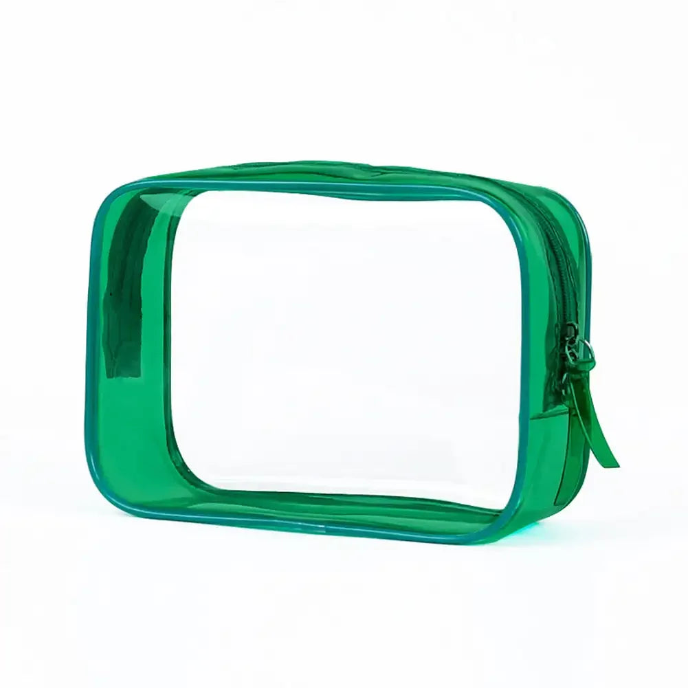 Travel Storage Bag Cosmetic Bags PVC Waterproof Transparent Cases Large Capacity Plastic Zipper Wash Bag Portable Make Up Pounch