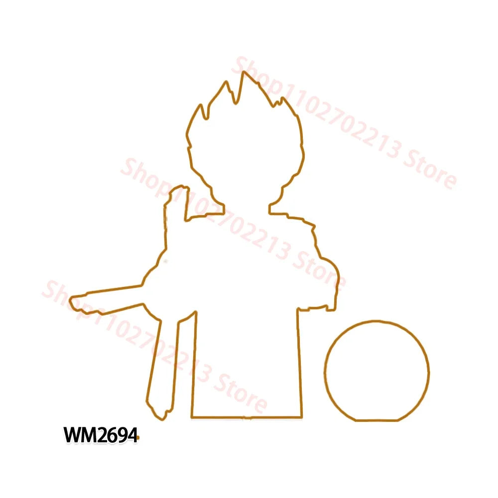 Anime Building Blocks Set WM6183 Educational Toys for Kids, Christmas Gift Bricks Collection Cool Model for Boys WM6220 WM6221