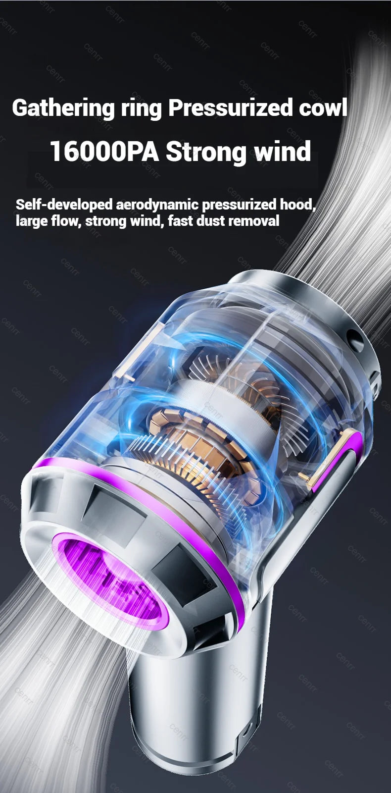 New Car Vacuum Cleaner 998000PA Mini Cordless Powerful for Home Handheld Blower Car Cleaner Portable Car Vacuum Cleaner