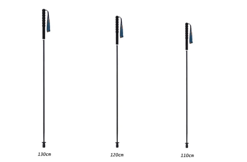 110g Ultra Light Weight Trekking Poles Folding Hiking Sticks Portable Carbon Fiber Collapsible Nordic Walking Cane Sticks Bags
