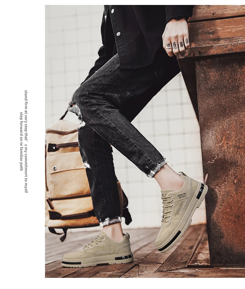 Labor Protection Men's Shoes Autumn Construction Site Work Work Anti Slip Wear-Resistant Sports Leisure Mountain Climbing