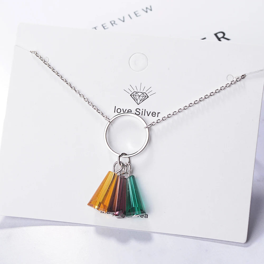 Synthetic Rainbow Crystal Fan 925 Sterling Silver Bracelets For Women Pulseira 925 Sterling Silver Jewelry S-b210