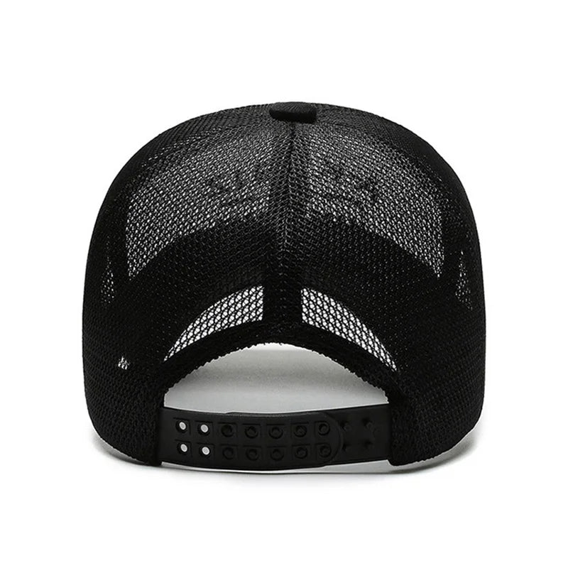 Summer Hats For Men And Women Mesh Baseball Caps Fashion Embroidered Visor Hat Outdoor Embroidered Letter Sun Protection Hat