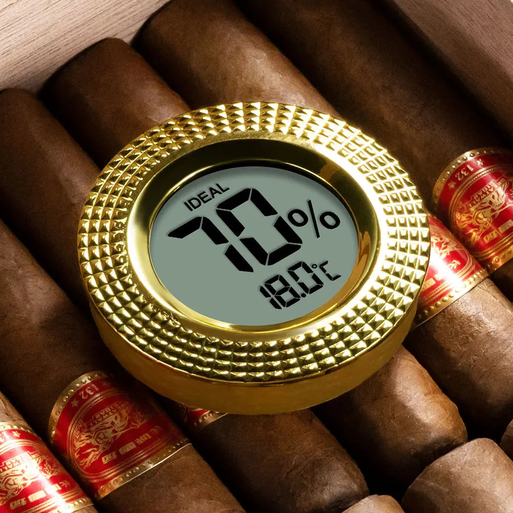 Cigar Hygrometer Thermometer Unique Design Portable Multi-Function Christmas Gift Cigar Accessories CLK-2023IH
