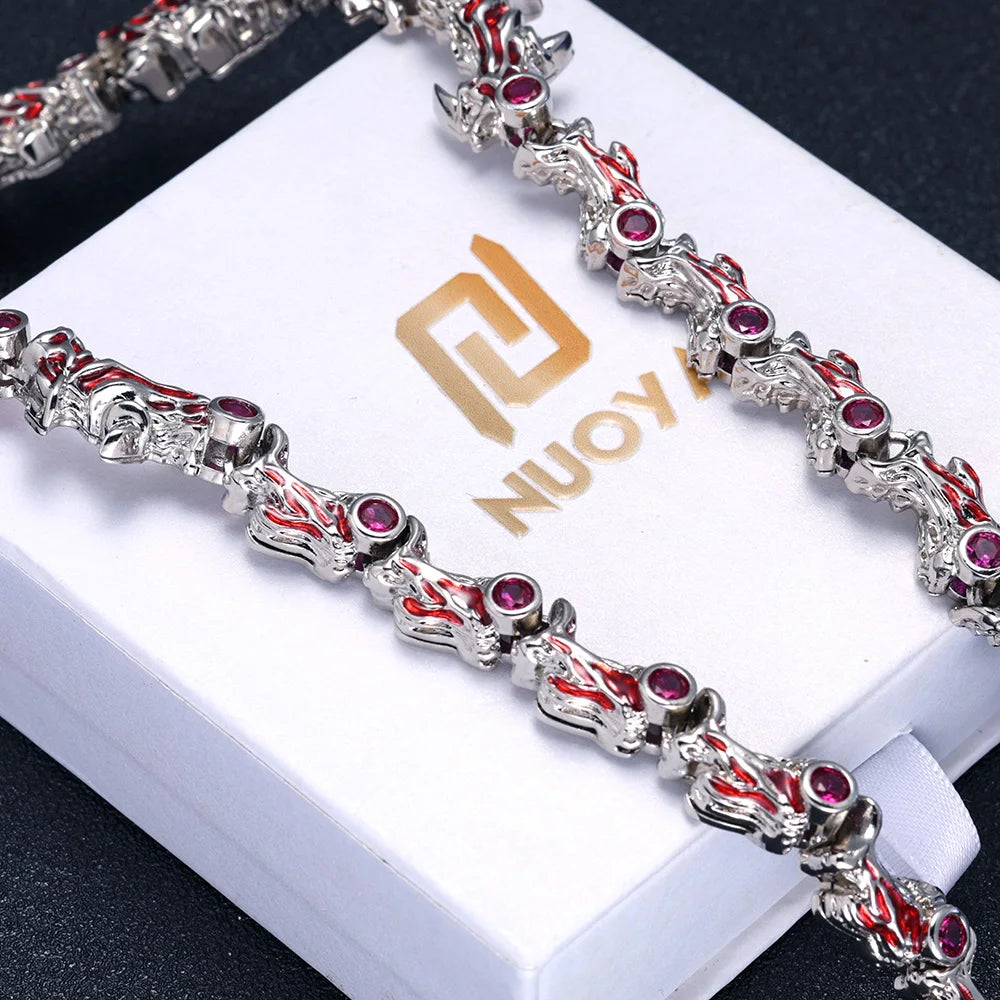 Hip Hop Jewelry New Fashion Jewelry Evil Eye Necklace Luxury Red CZ High Quality Men Women Eye Necklace Drop shipping  ﻿
