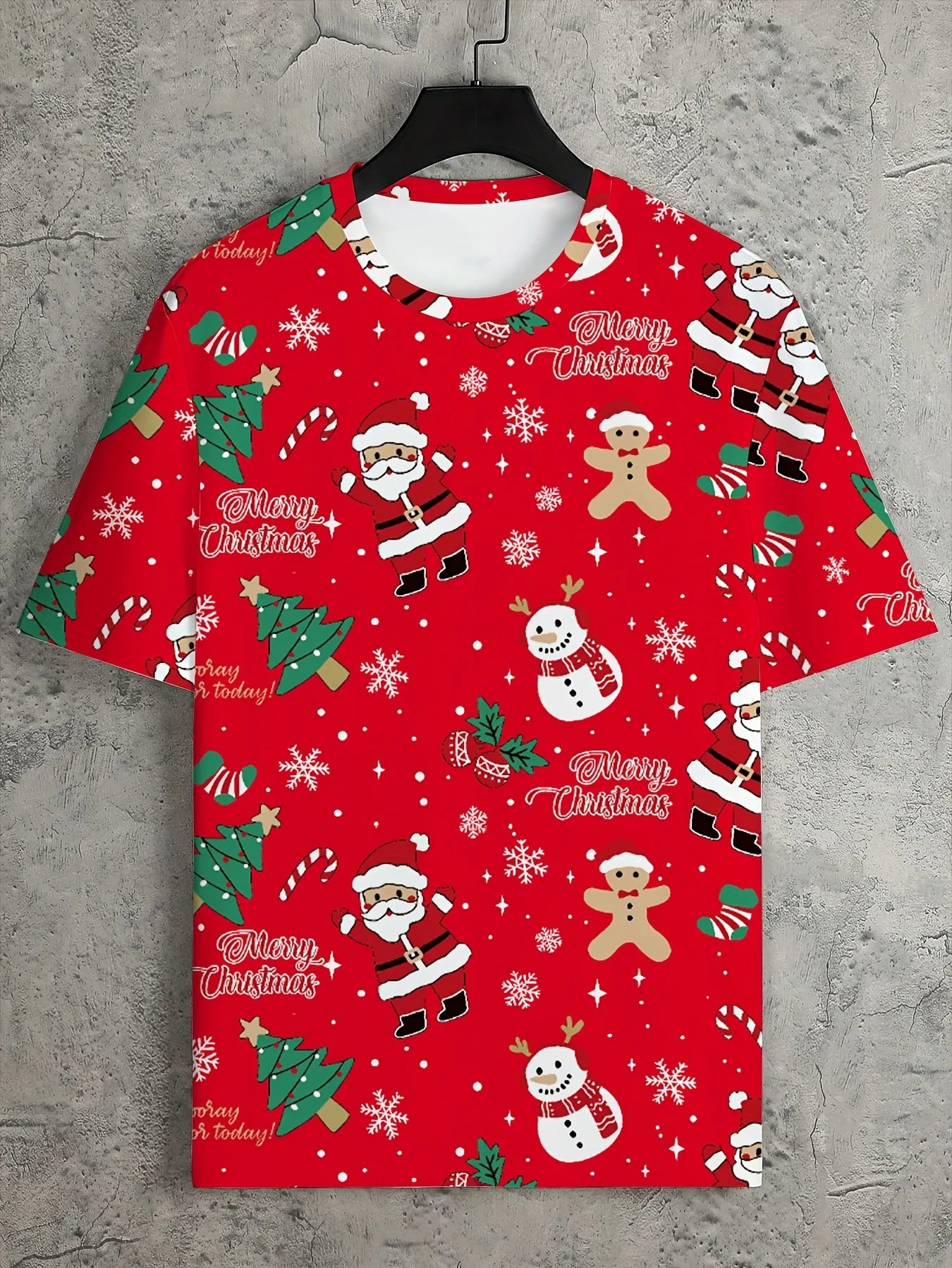 Kids Clothes Cartoon Christmas Santa Claus T Shirt Casual Short Sleeve T Shirts for Boys Girls 2-10y Christmas Gift for Children