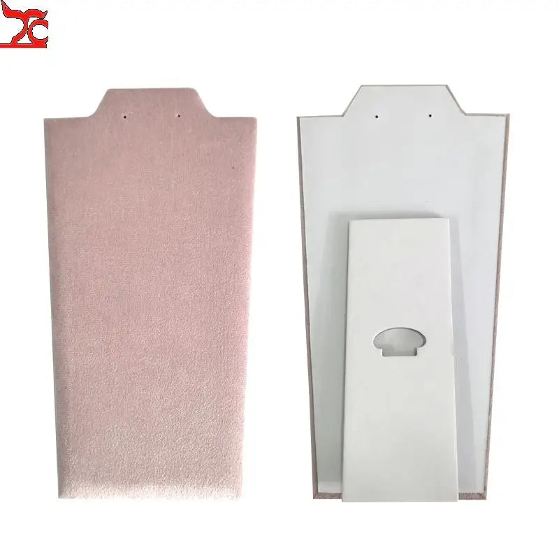 Wooden Necklace Stand White Pu Jewelry Pendant Display Holder Organizer Storage Easel Shelf Rack 3 Color 12.5*22.5Cm