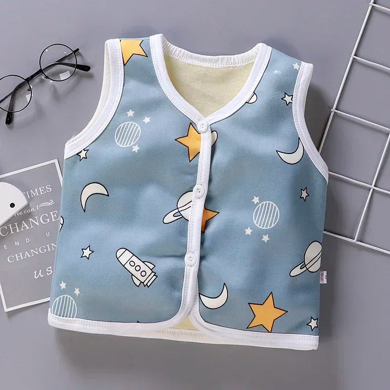 Unisex 6M-6Y Fall Vests Baby Girl Winter Clothes Kids Waistcoats Cardigan Children's Clothing Toddler Vest Boy Jacket Corduroy